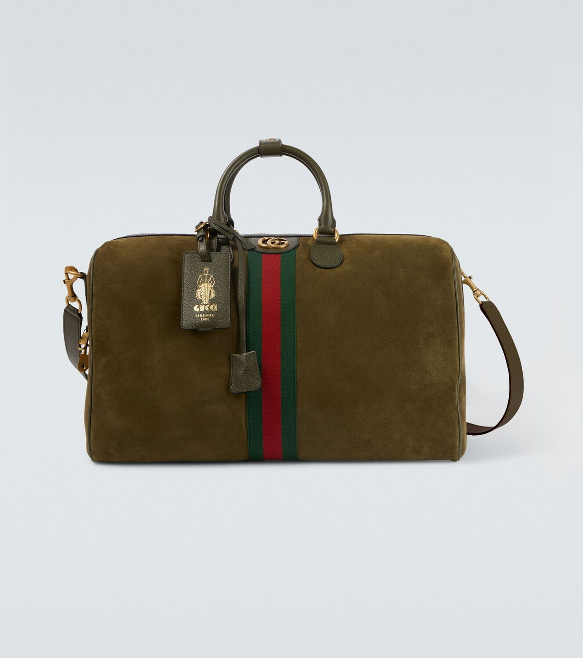 Gucci Gucci Savoy Medium suede duffel bag