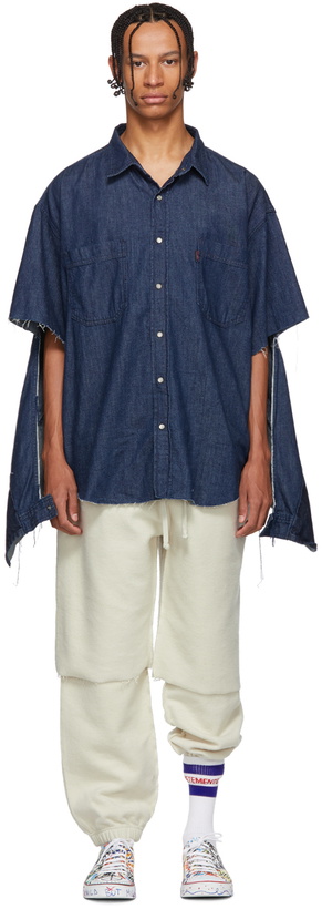 Photo: VETEMENTS Navy Levi's Edition Oversized Denim Shirt