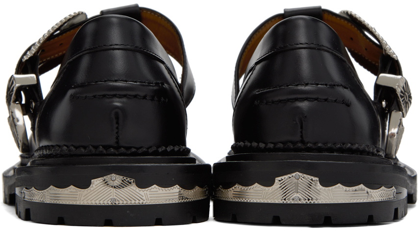 Toga Pulla Black Buckle Loafers Toga Pulla
