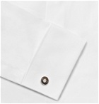 Dunhill - Sterling Silver, Enamel and Diamond Cufflinks - Silver