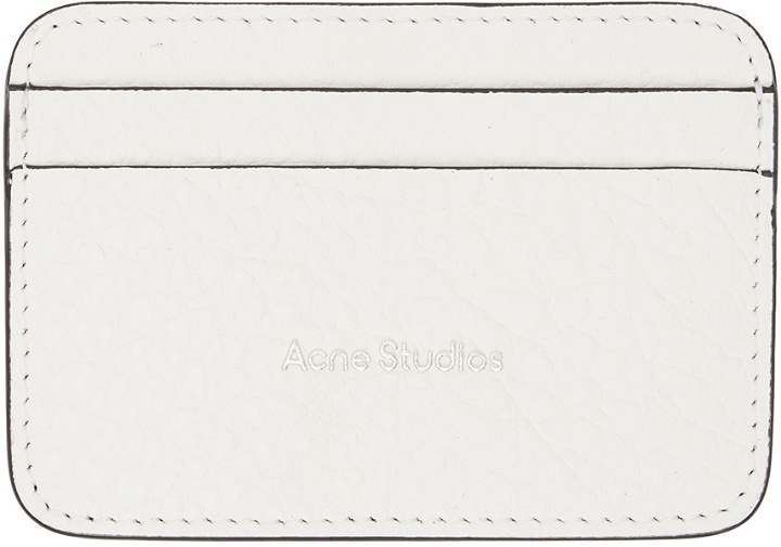 Photo: Acne Studios White Leather Card Holder