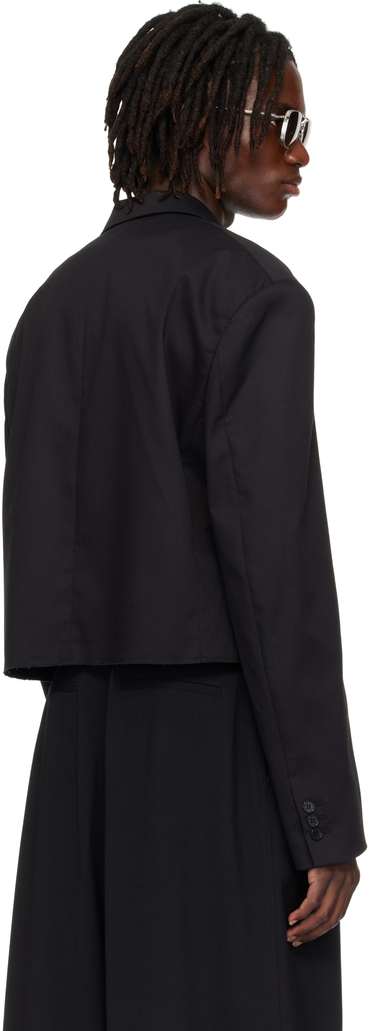 LU'U DAN Black Slashed Blazer