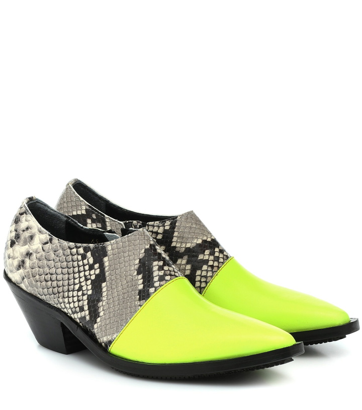 Photo: Junya Watanabe - Snake-effect leather ankle boots