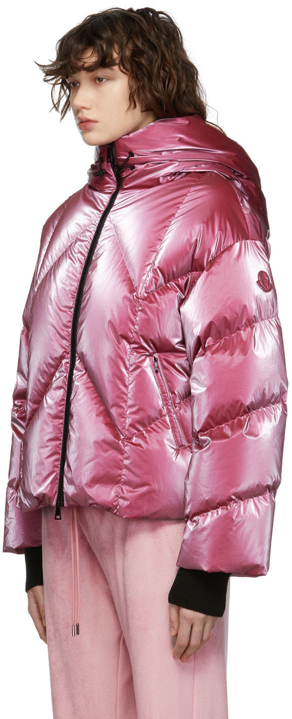 Moncler Pink Down Chevron Frele Jacket Moncler