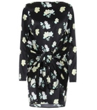 BERNADETTE Judy floral stretch-silk minidress