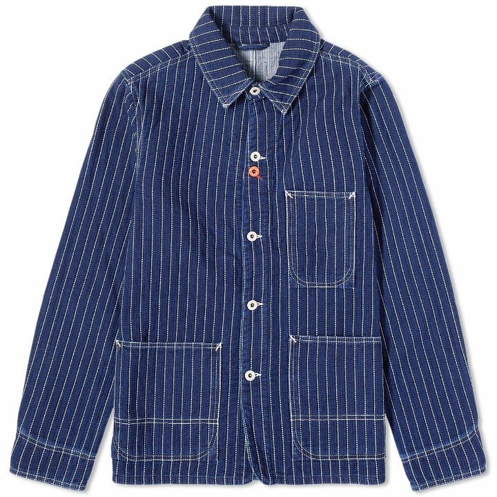 Photo: Kenzo Paris Men's Kenzo Workwear Jacket in Medium Stone Blue Denim