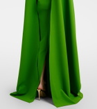 Safiyaa Agata embellished crêpe gown