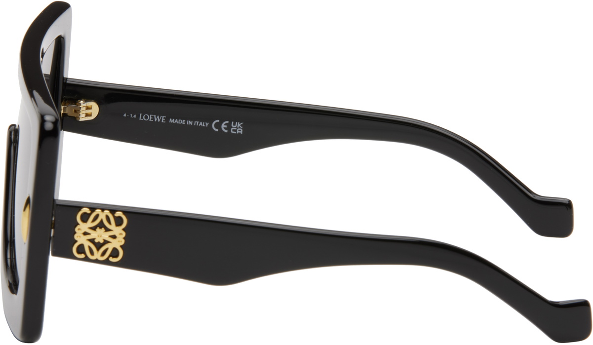 LOEWE Black Oversized Shield Sunglasses Loewe display picture 2