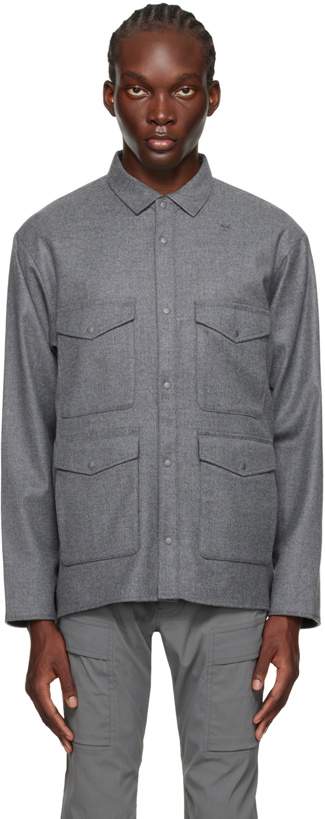 Photo: Goldwin Gray Spread Collar Shirt