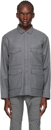 Goldwin Gray Spread Collar Shirt