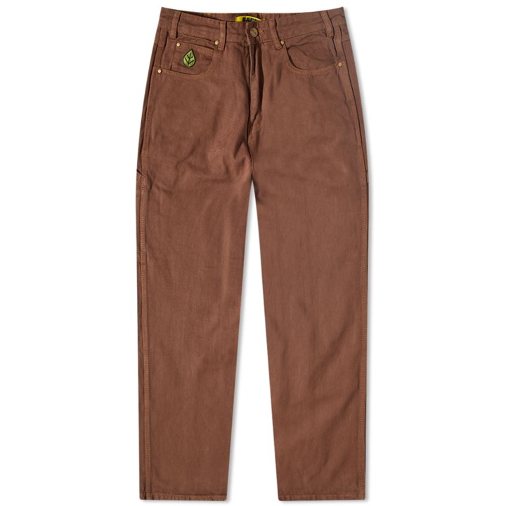 Photo: Butter Goods Men's Weathergear Heavyweight Denim Pant in Brown