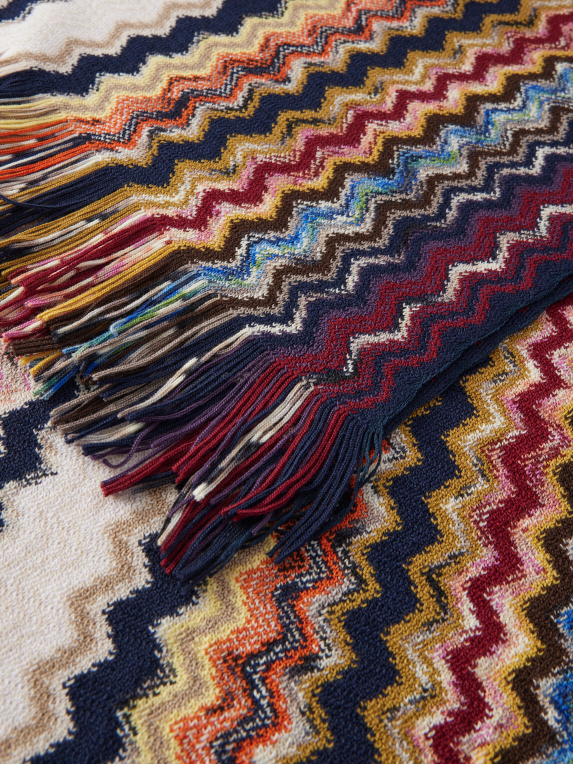 Missoni - Striped Crochet-Knit Wool Scarf - Multi