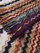 Missoni - Striped Crochet-Knit Wool Scarf - Multi