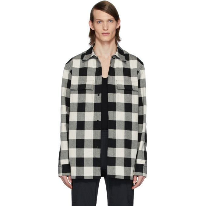 Photo: Bottega Veneta Black and White Check Overshirt