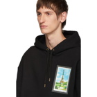 AMI Alexandre Mattiussi Black Postcard Print Hoodie