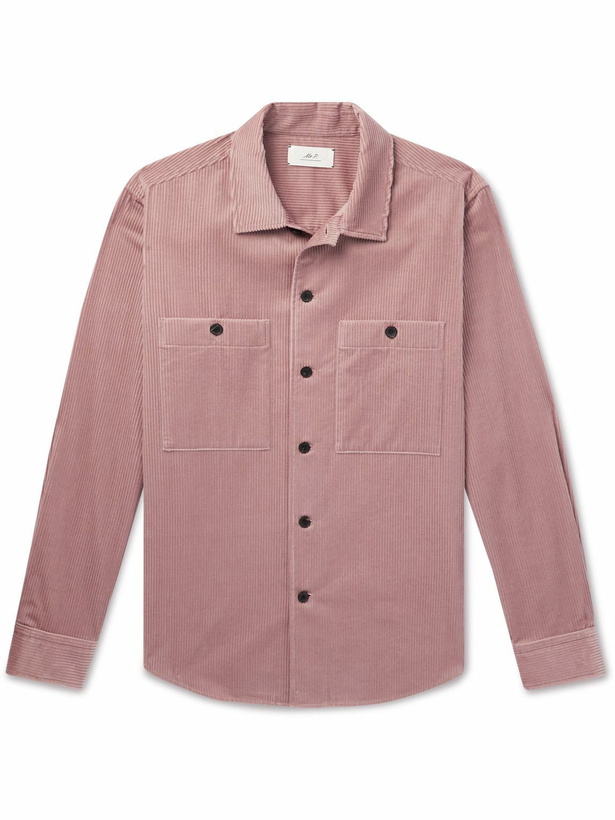 Photo: Mr P. - Cotton and Cashmere-Blend Corduroy Overshirt - Pink