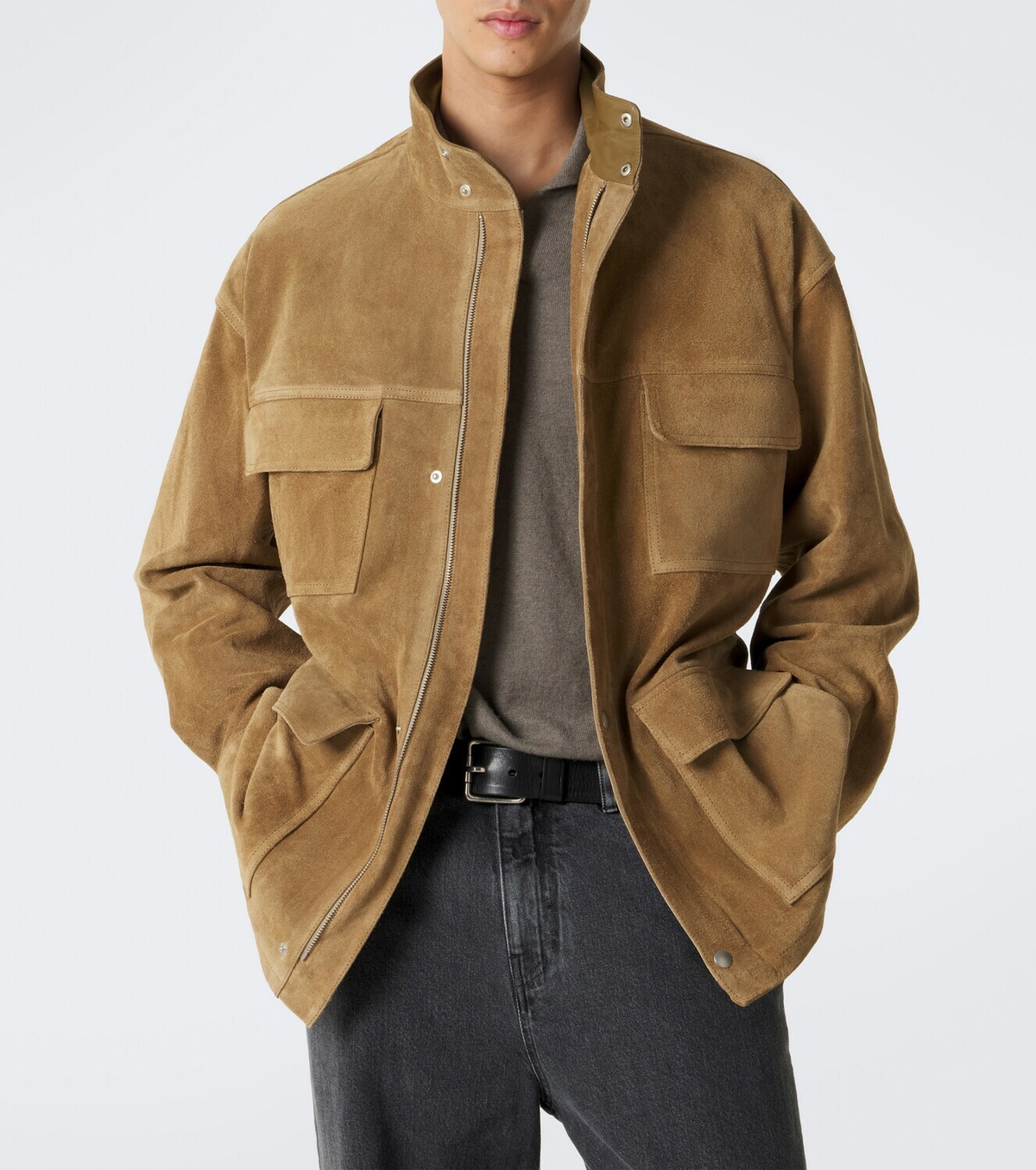 Arma Doran belted suede jacket
