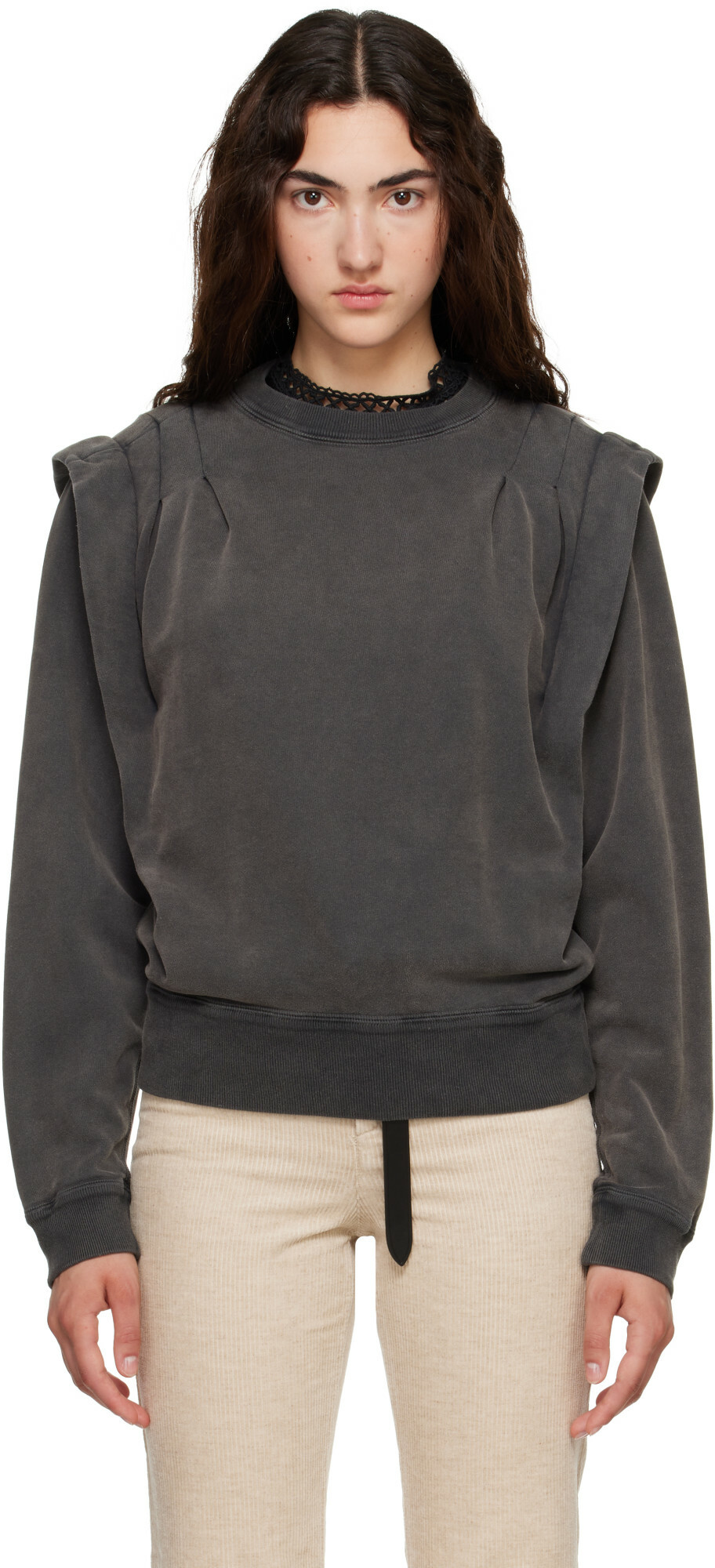 Isabel Marant Etoile Gray Soldy Sweatshirt