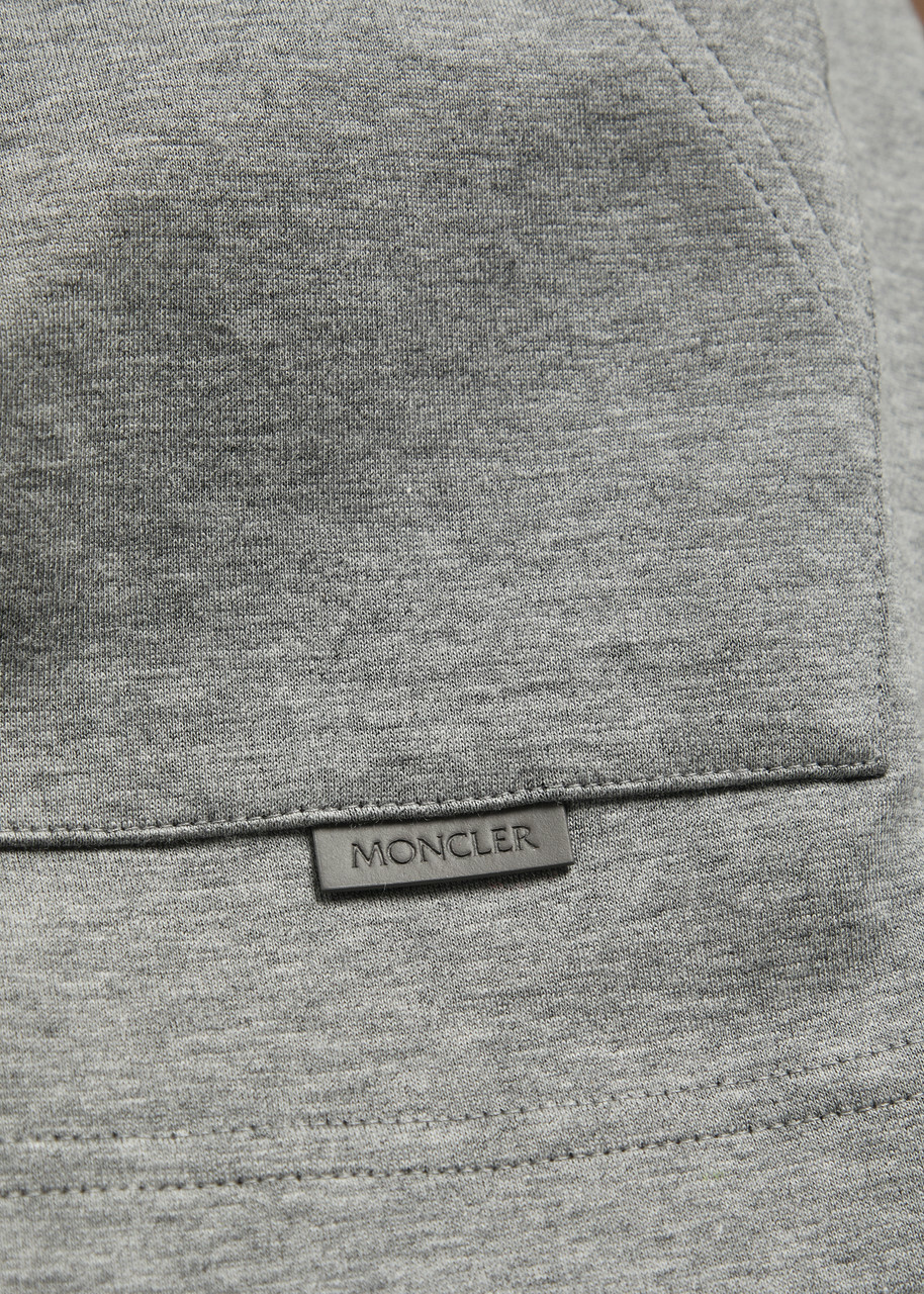 Moncler Logo Cotton-blend Sweatshirt Grey