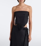 SIR Klara embroidered cotton scarf