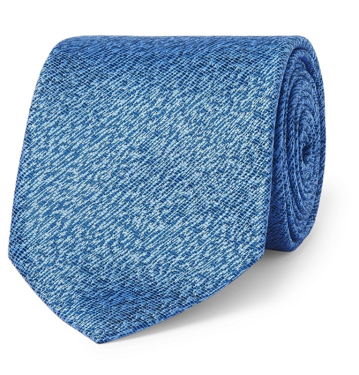 Photo: Charvet - 7.5cm Textured-Silk Tie - Blue