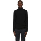 Stone Island Black Wool Turtleneck