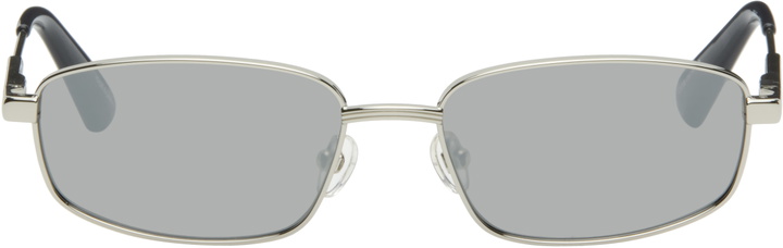 Photo: JACQUEMUS Silver 'The Sera' Sunglasses