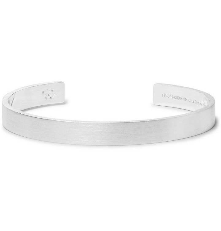 Photo: Le Gramme - Le 21 Brushed Sterling Silver Cuff - Men - Silver