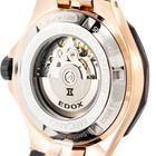 Edox Delfin Mecano Automatic Black Skeleton Dial Mens Watch 85303 357RN NRN