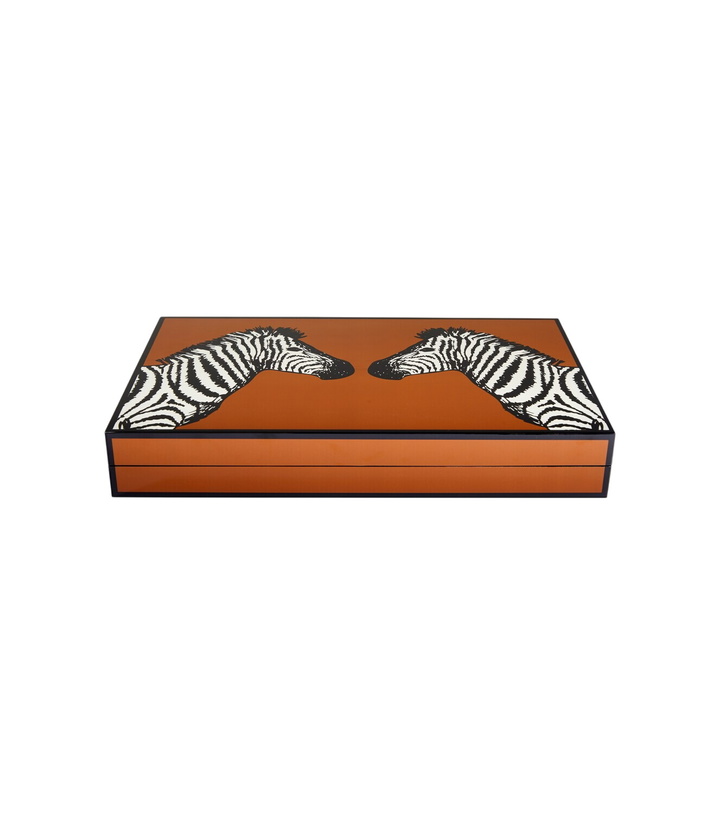 Photo: Jonathan Adler Zebra backgammon set