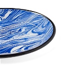 BORNN Enamelware Classic Marble Pie Plate in Blue