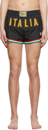 Dolce & Gabbana Black Polyester Swim Shorts