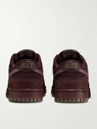 Nike - Dunk Low Retro PRM NBHD Suede-Trimmed Canvas Sneakers - Burgundy