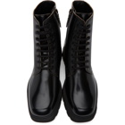 Gucci Black Mystras Lace-Up Boots