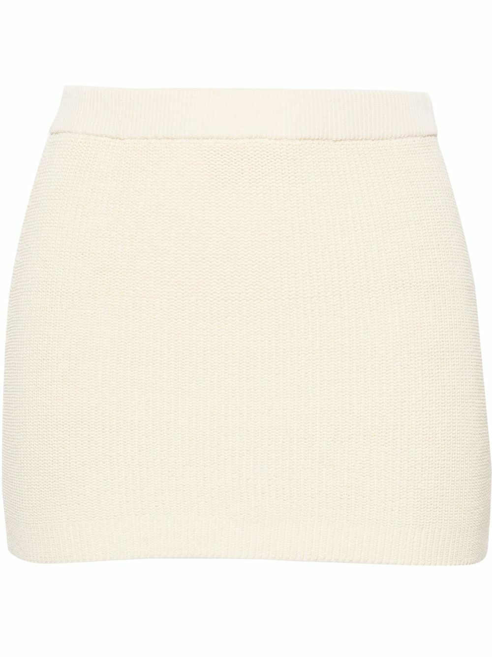 Aya Muse Neutral Kivu Ribbed-Knit Mini Skirt Aya Muse