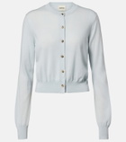 Khaite Tansy cropped wool and cashmere cardigan