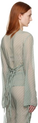 Jade Cropper Green Layered Long Sleeve T-Shirt