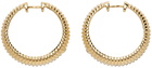 Yvonne Léon Gold Creoles Berlingot Earrings