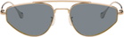 Jil Sander Gold Oliver Peoples 'Edition 5' Aviator Sunglasses
