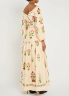Agua BY Agua Bendita Senlis Canna Floral-print Linen Maxi Dress Multicoloured