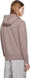 Stone Island Purple 6100061 Organic Cotton Fleece Hoodie