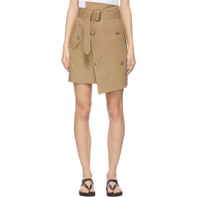 Photo: DRAE Beige Trench Miniskirt