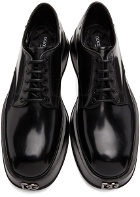 Dolce & Gabbana Black Leather Derby Shoes