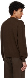 LEMAIRE Brown Crewneck Sweater