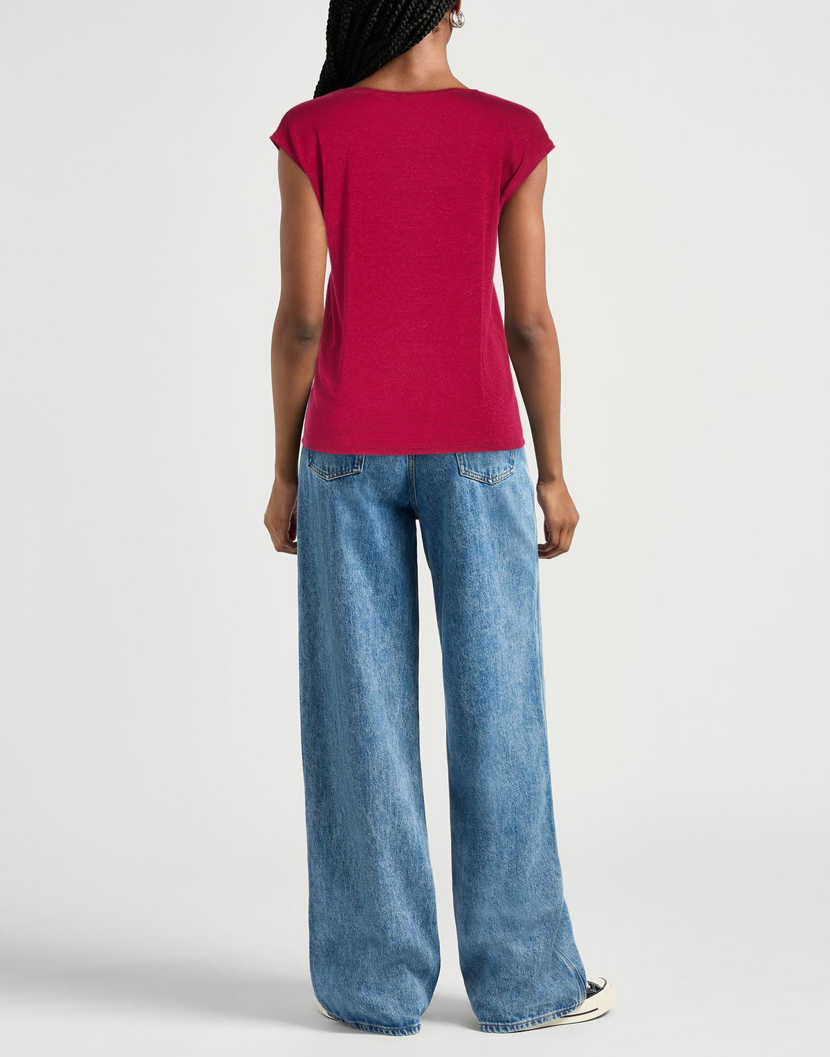 Pieces Womens T-shirt Garnet