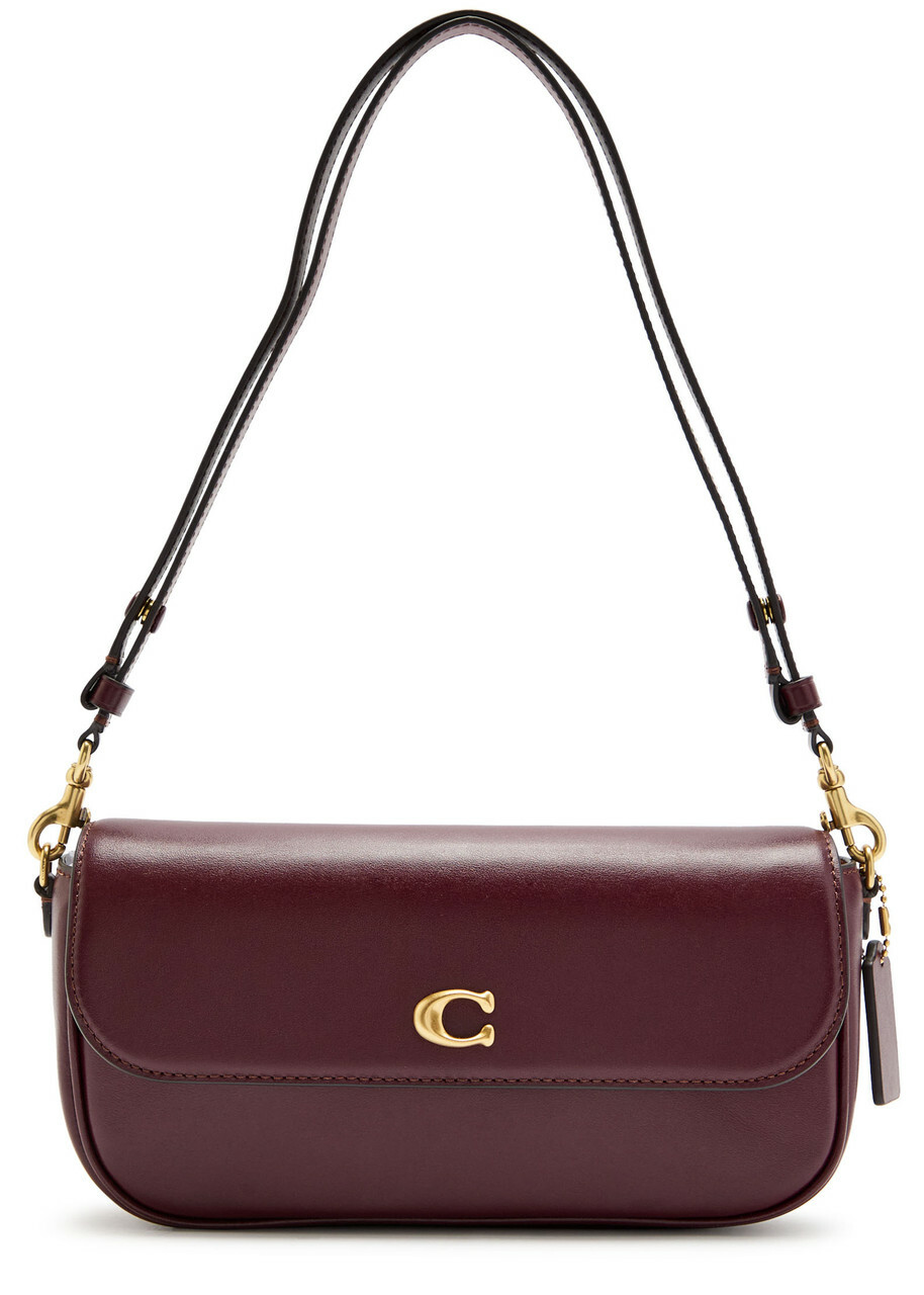 Coach Brook Leather Shoulder bag - Burgundy - One Size
