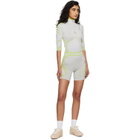 Casablanca Gray & Green Seamless Shorts