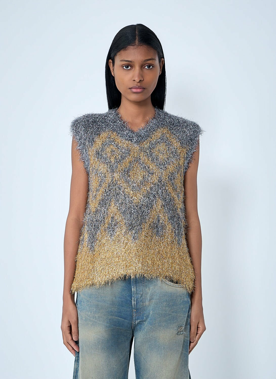 Acne Studios Textured Sleeveless Knit Top