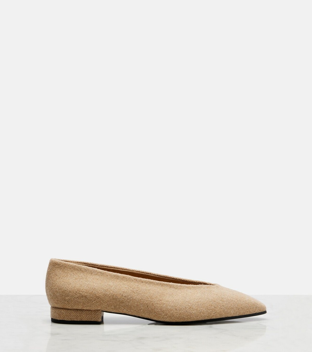 Loro Piana Rebecca herringbone ballet flats