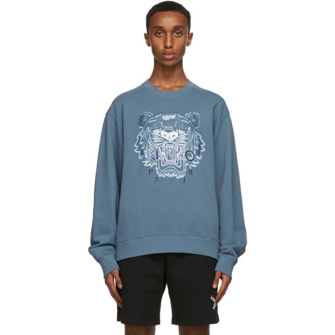 Photo: Kenzo Blue Gradient Tiger Sweatshirt